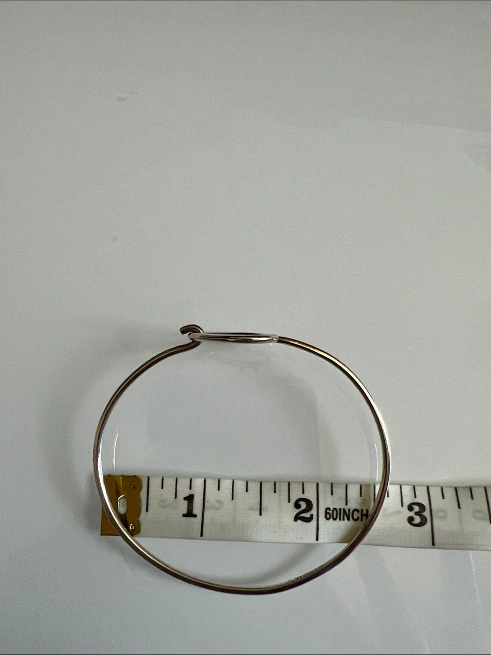 Delicate Silver Heart Open hook Bangle Bracelet for Women